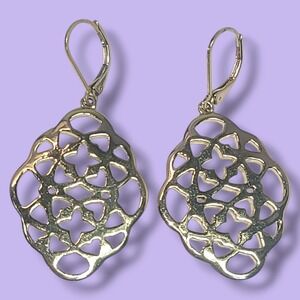 Gold Tone‎ Filigree Dangle Earrings